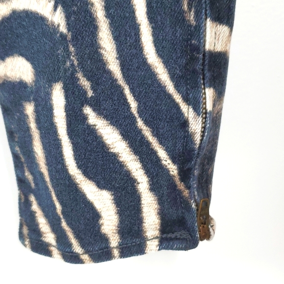 Denim and Supply Ralph Lauren Black Creme Zebra Skinny Jeans 27 NWOT - Picture 5 of 16